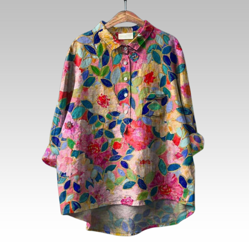 Salgueiros – Blusa Floral de Corte Solto