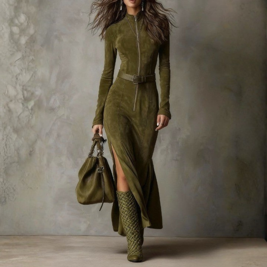 Freixiel – Vestido Longo de Camurça