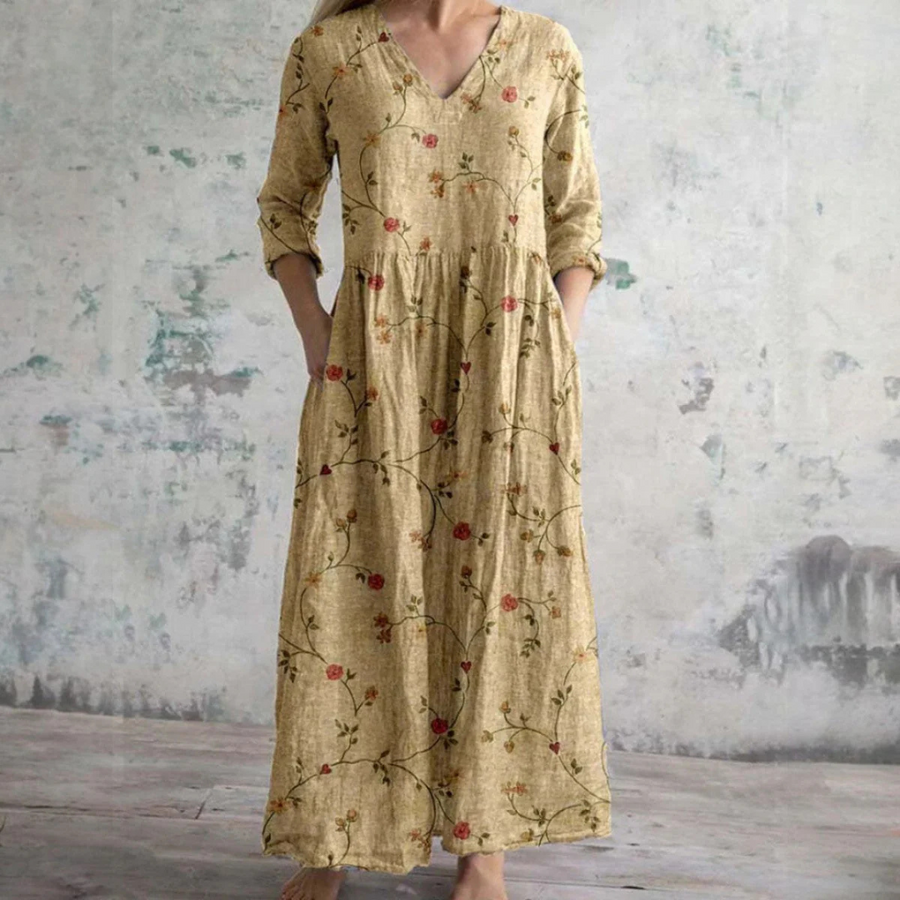Sistelo – Vestido de Linho Floral