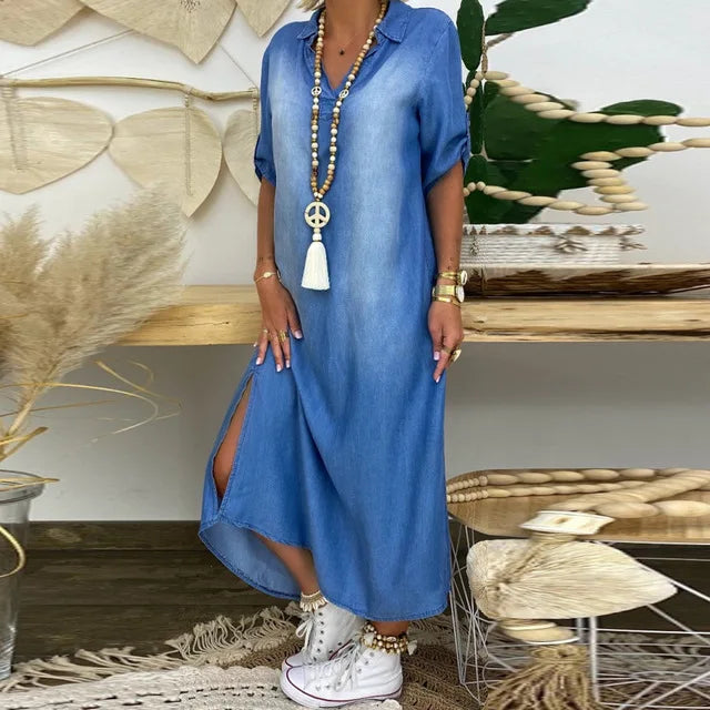 Parada – Vestido Longo com Aspeto de Ganga