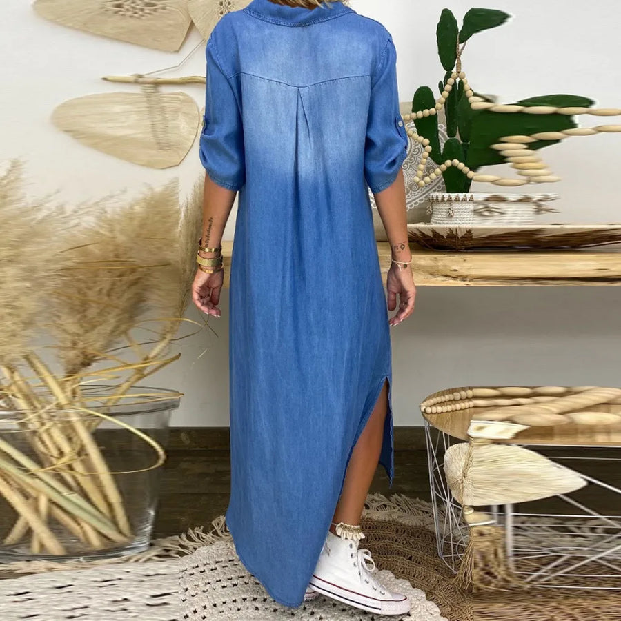 Parada – Vestido Longo com Aspeto de Ganga