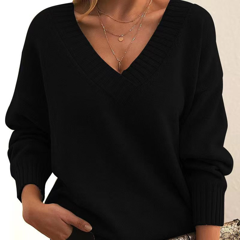 Mina de São Domingos – Camisola de Malha com Decote em V