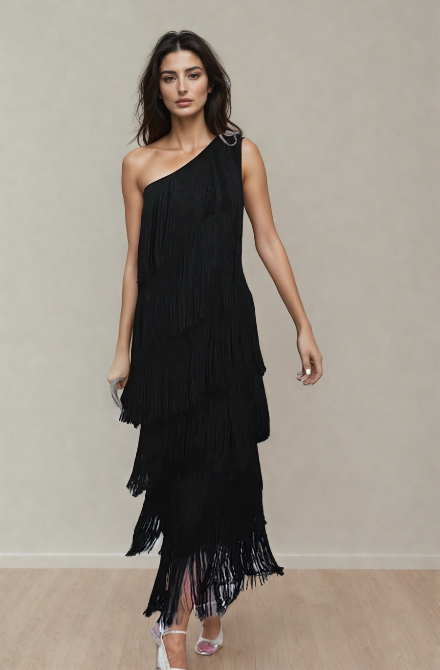 Sernande – Vestido Longo com Franjas