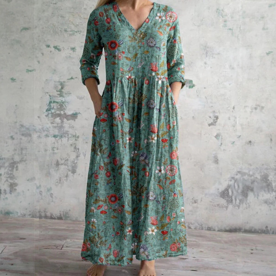 Sistelo – Vestido de Linho Floral
