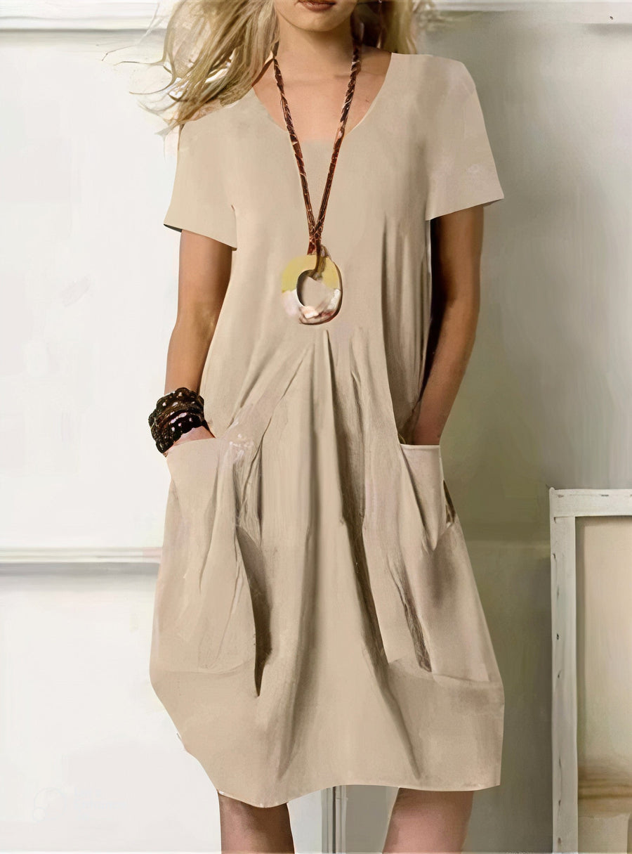 Ruivós – Vestido de Algodão com Bolsos