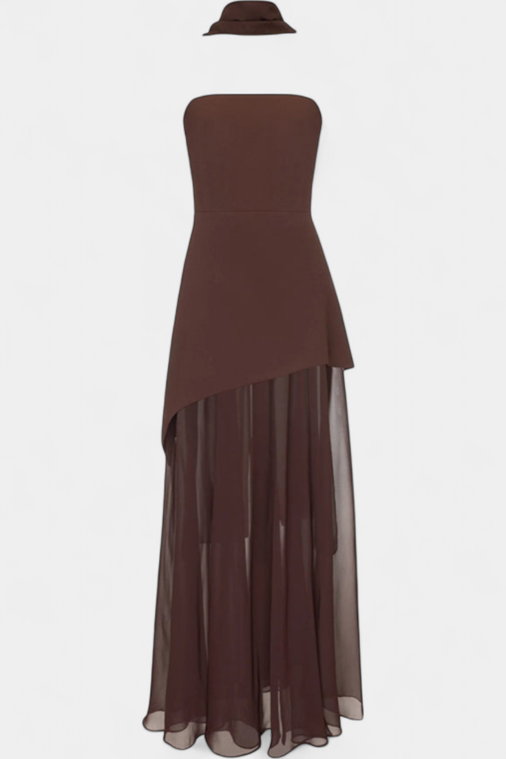 Oliveira do Hospital – Vestido Maxi de Chiffon