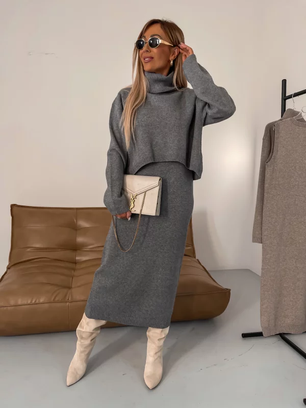 Argana – Conjunto de Malha de Vestido e Camisola