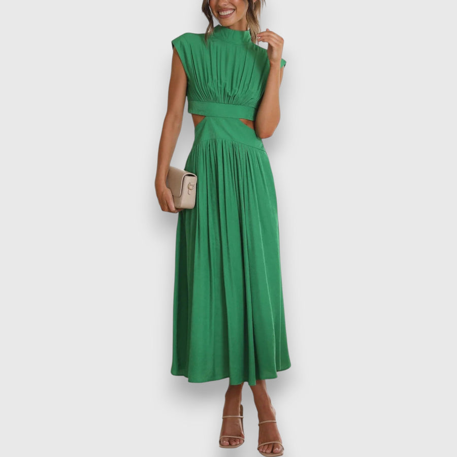 Mora – Vestido Maxi com Recortes na Cintura