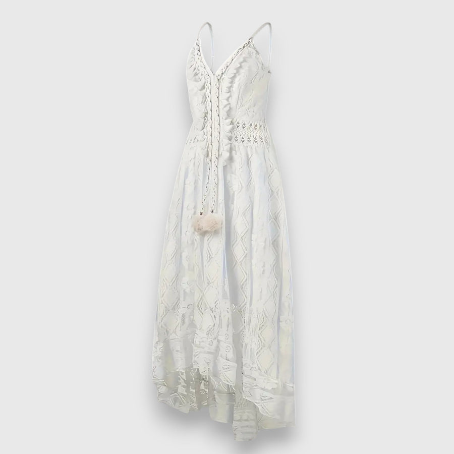 Monforte – Vestido Maxi com Renda