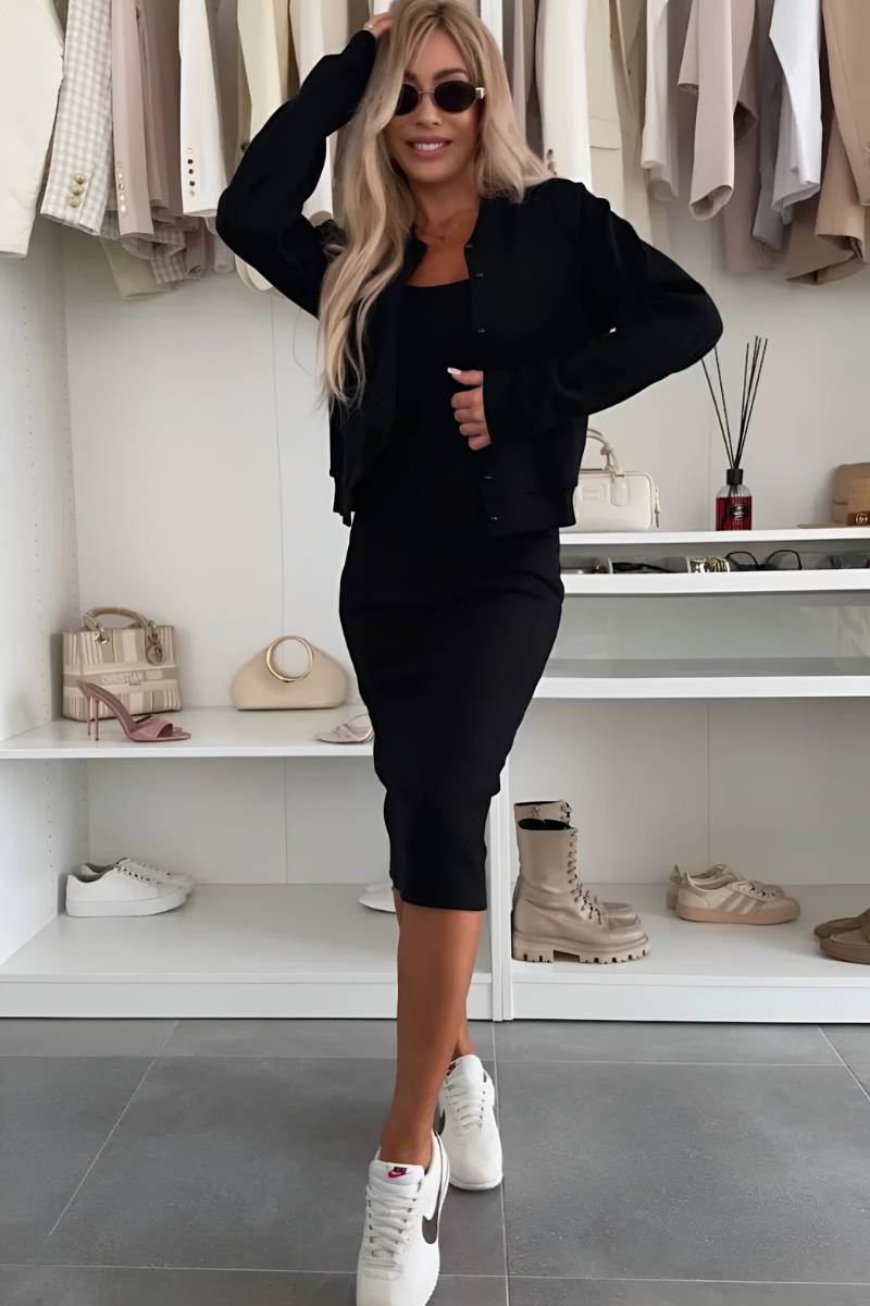 Vale de Telhas – Conjunto de Vestido e Jaqueta