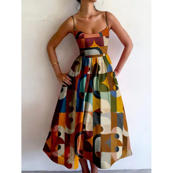 Viseu – Vestido Midi Geométrico