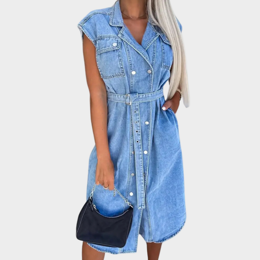 Arouca – Vestido de Ganga com Cinto