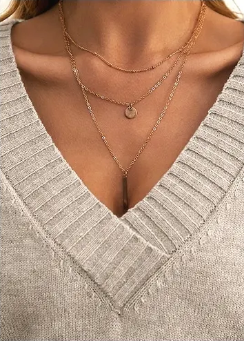 Mina de São Domingos – Camisola de Malha com Decote em V