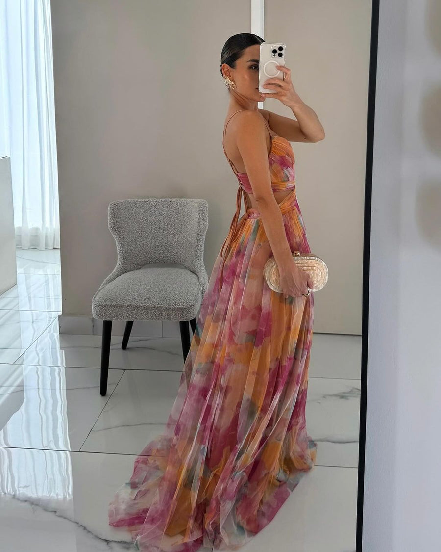 Ficalho – Vestido Longo Floral
