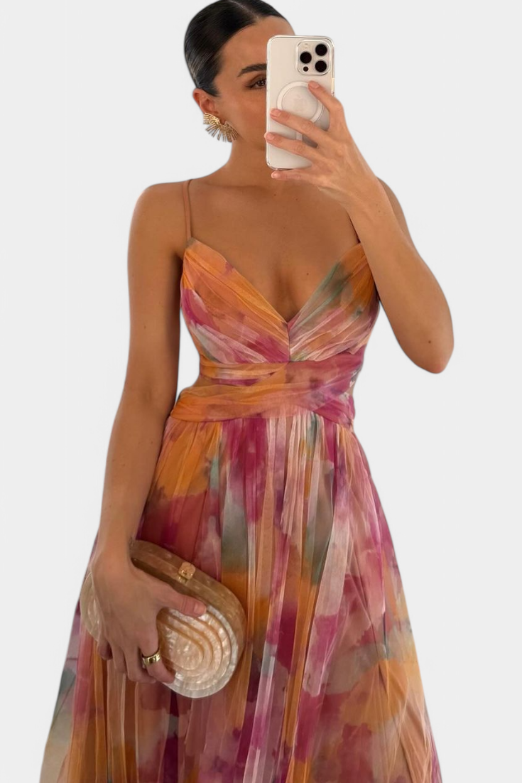 Oliveira de Frades – Vestido Maxi Floral