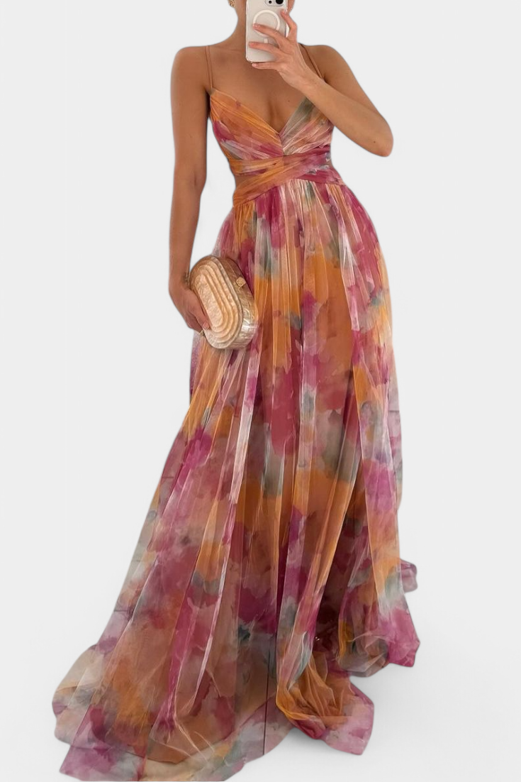 Oliveira de Frades – Vestido Maxi Floral