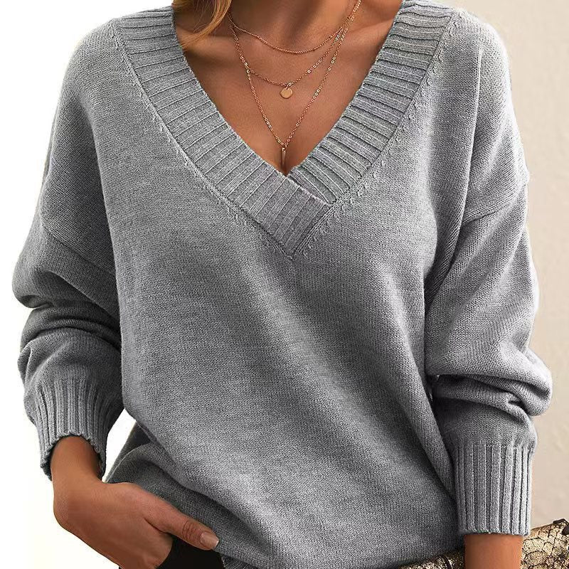 Mina de São Domingos – Camisola de Malha com Decote em V