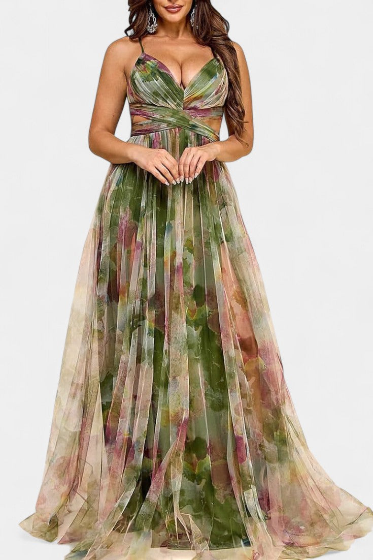 Oliveira de Frades – Vestido Maxi Floral