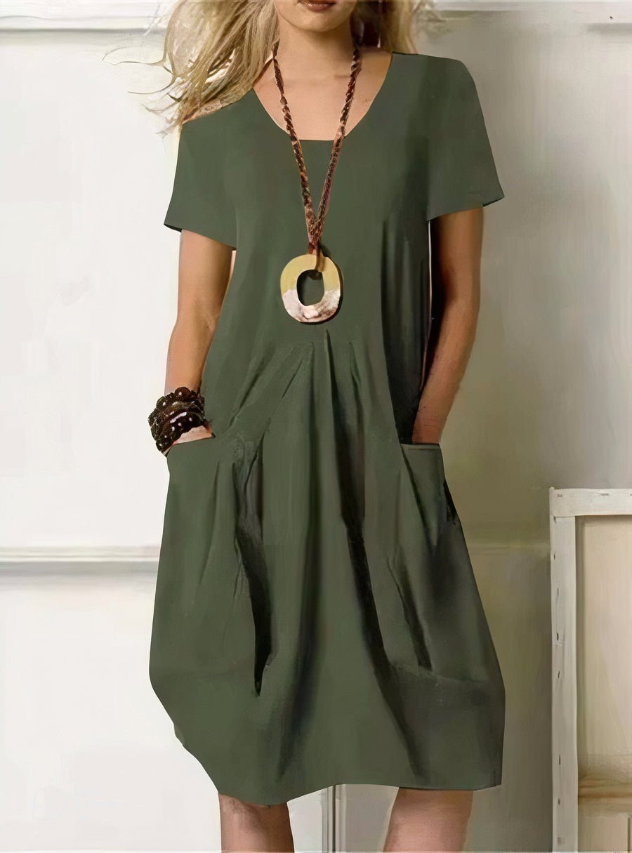 Ruivós – Vestido de Algodão com Bolsos