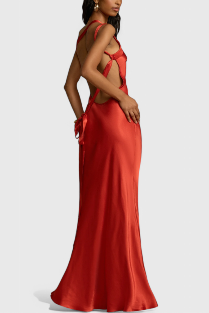 Moncorvo – Vestido Maxi de Costas Abertas
