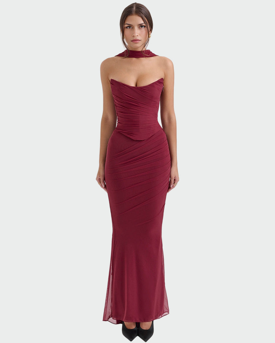 Arruda – Vestido Maxi Drapeado