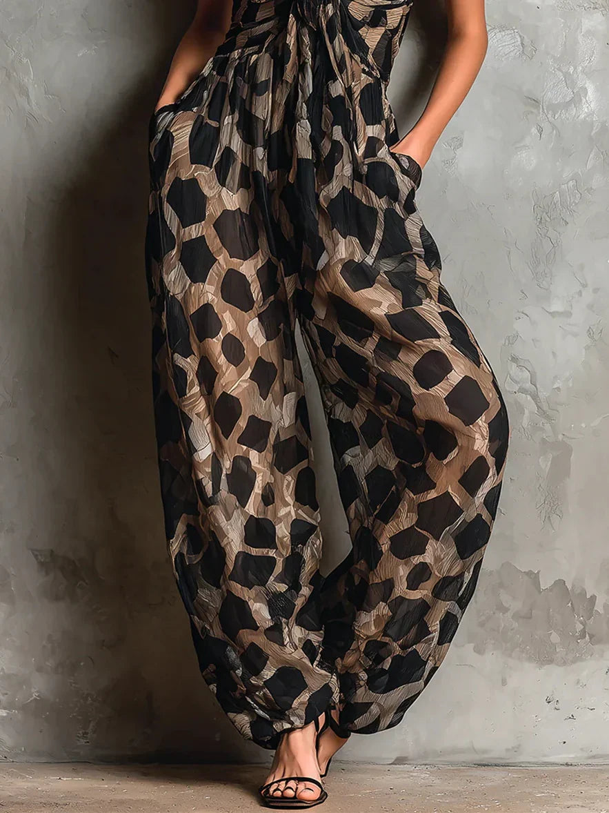 Frieira – Macacão com Estampado Animal