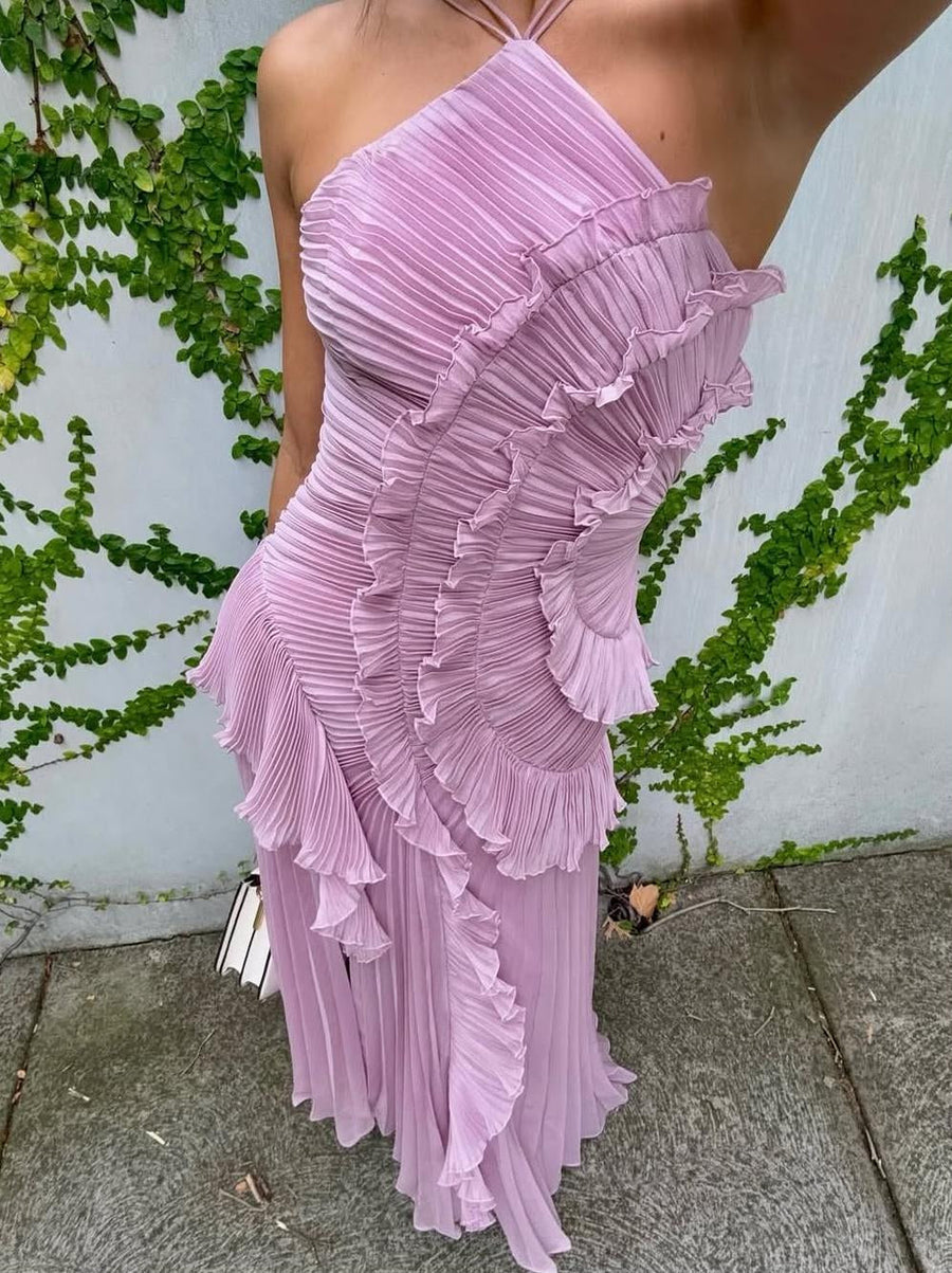 Angra – Vestido Maxi de Folhos