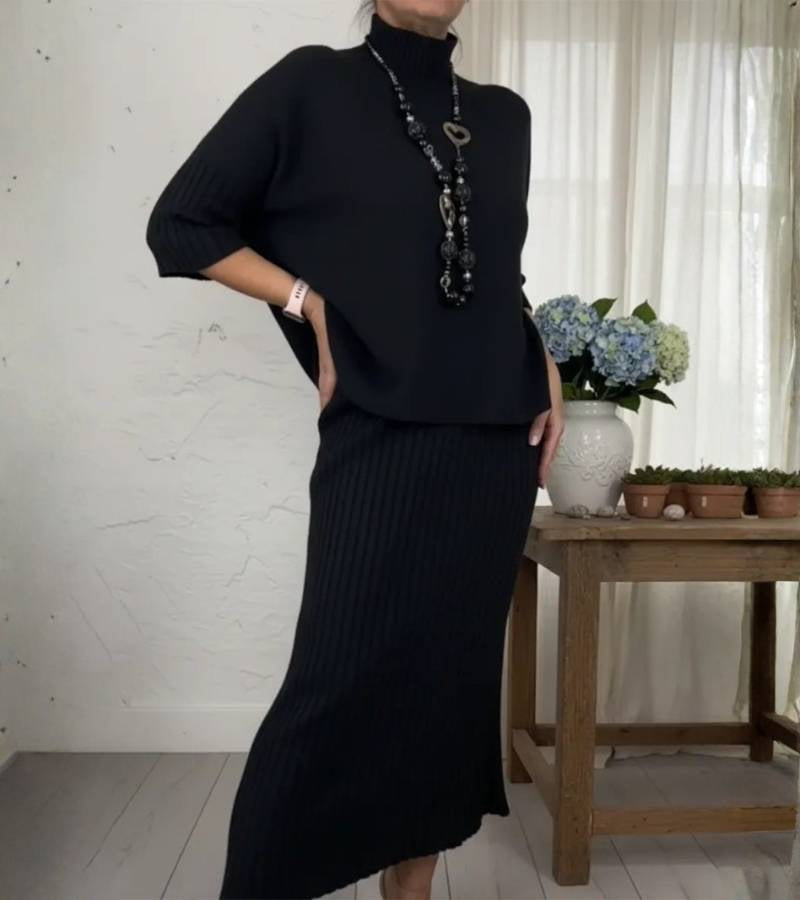 Belver – Conjunto de Malha com Saia Midi