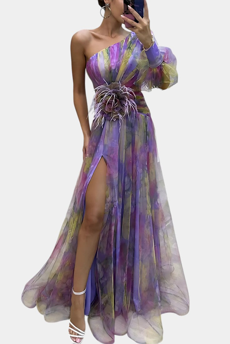 Miranda do Corvo – Vestido Maxi Assimétrico