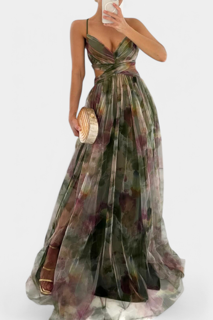 Oliveira de Frades – Vestido Maxi Floral