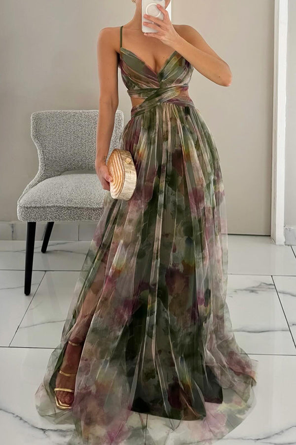 Codeçoso – Vestido Longo com Estampado Floral