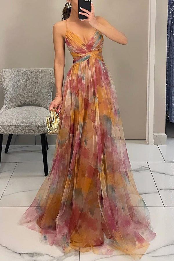 Codeçoso – Vestido Longo com Estampado Floral
