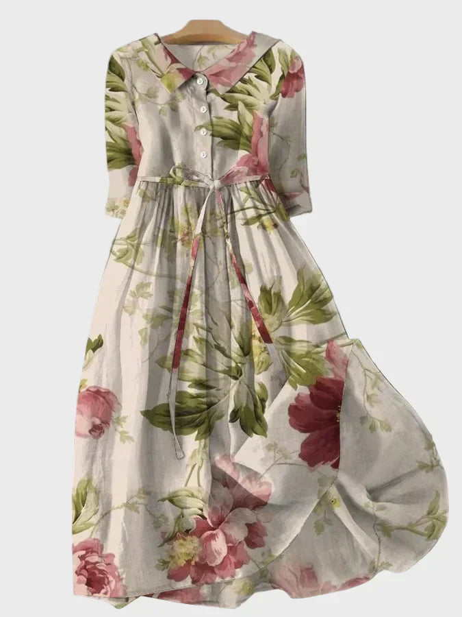 Lourinhã – Vestido Maxi Botânico