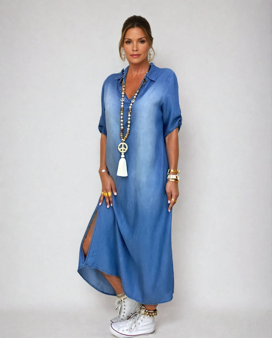 Parada – Vestido Longo com Aspeto de Ganga