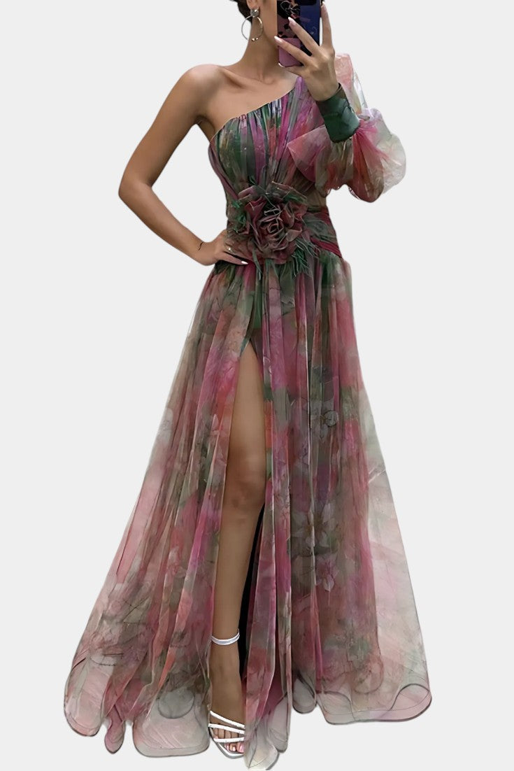 Miranda do Corvo – Vestido Maxi Assimétrico