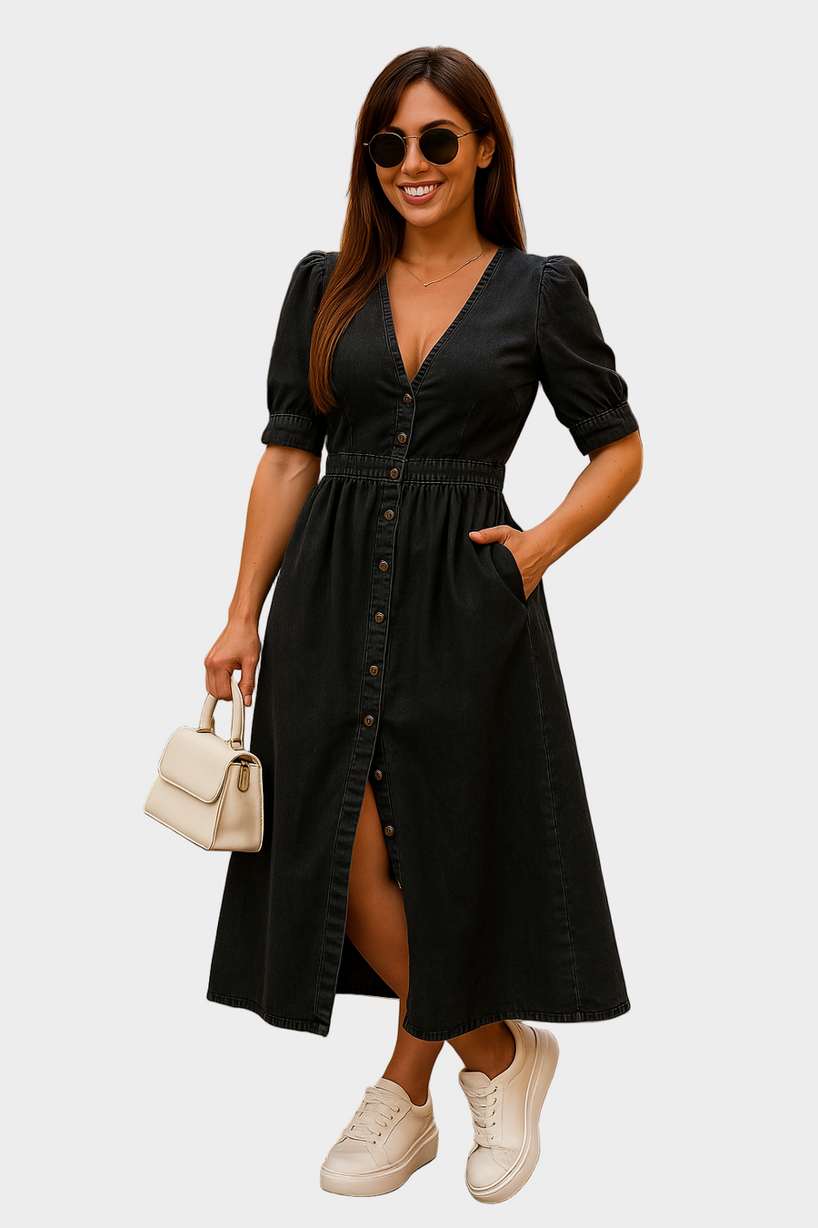 Vale de Cambra – Vestido Maxi de Ganga