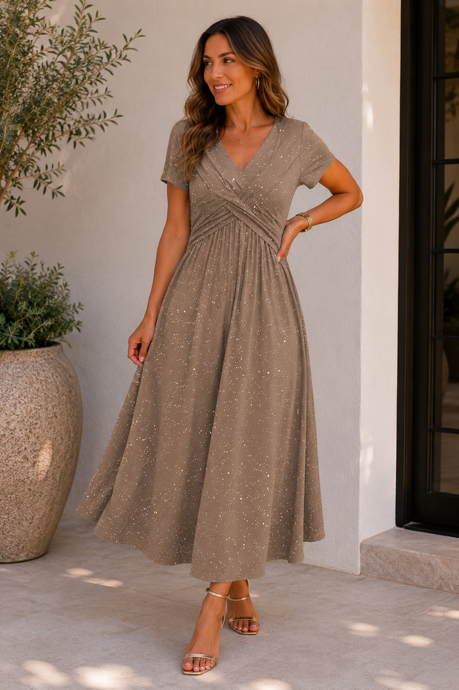 Barcelos – Vestido com Saia de Folhos