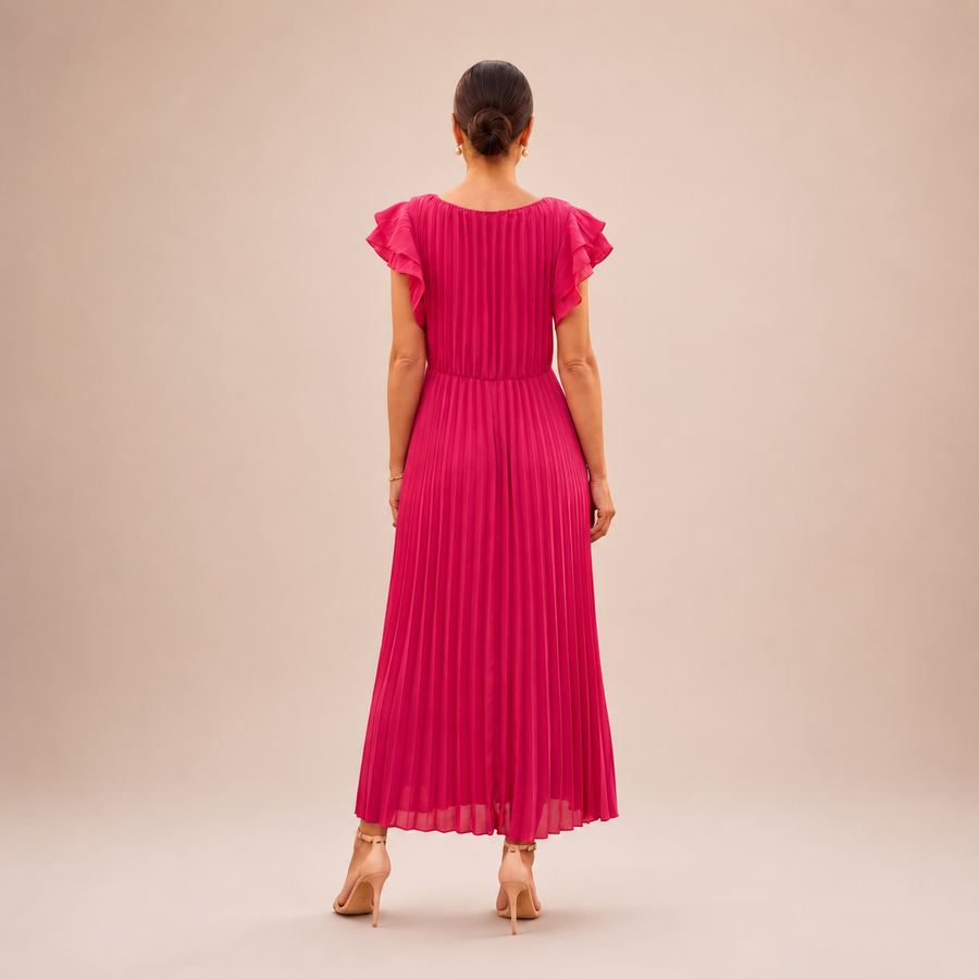 Régua – Vestido Maxi Plissado