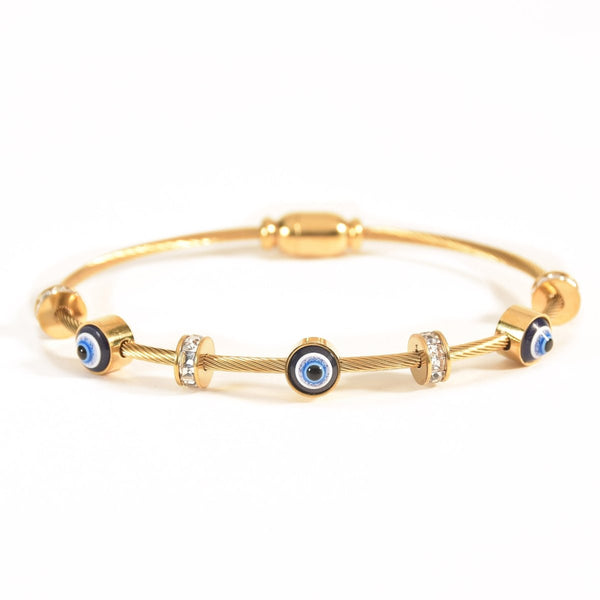 Faial – Pulseira Olho Grego com Cristais
