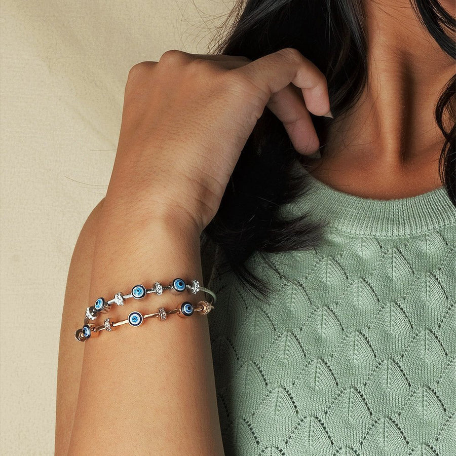 Faial – Pulseira Olho Grego com Cristais