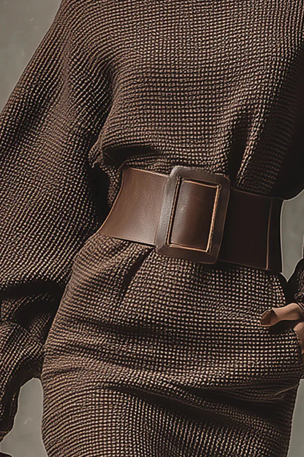Gouveia – Vestido Curto de Malha com Cinto