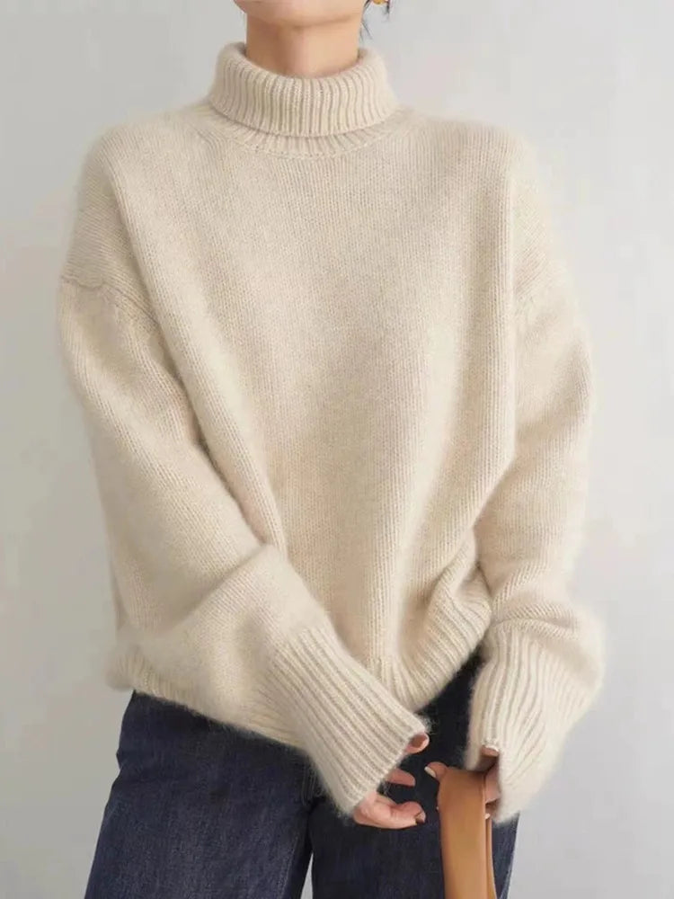 Penela – Camisola de Caxemira com Gola Alta