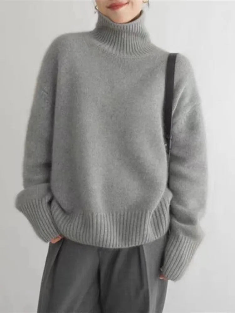 Penela – Camisola de Caxemira com Gola Alta