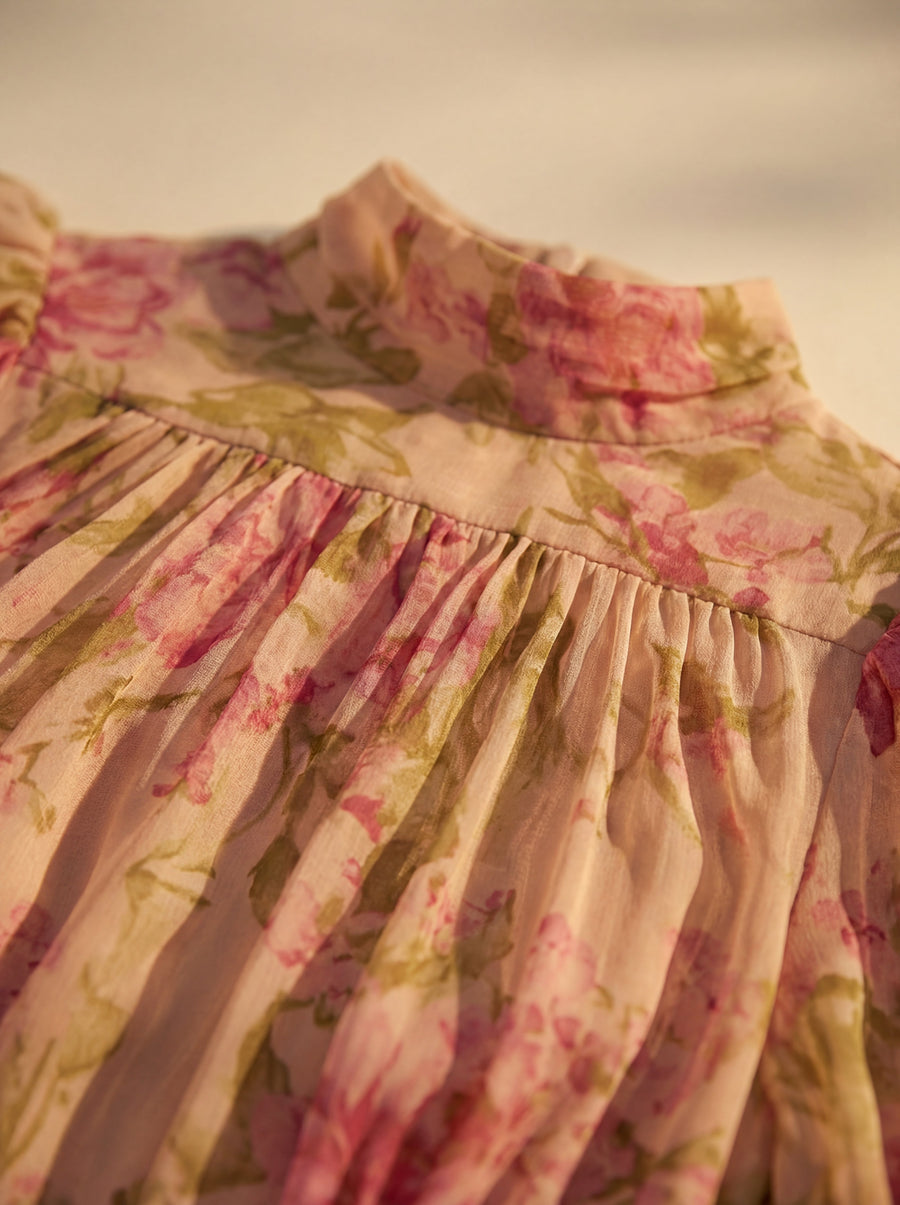 Sabrosa – Vestido Floral em Aguarela