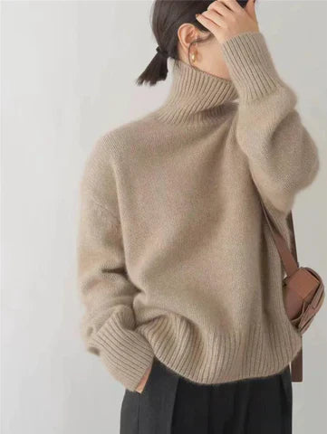 Penela – Camisola de Caxemira com Gola Alta