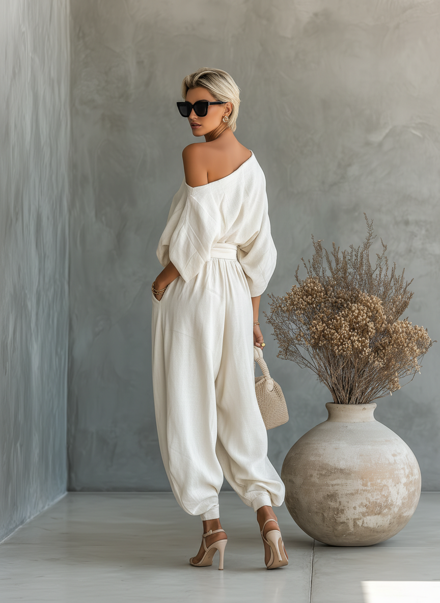 Ponte da Barca – Conjunto de Linho Branco