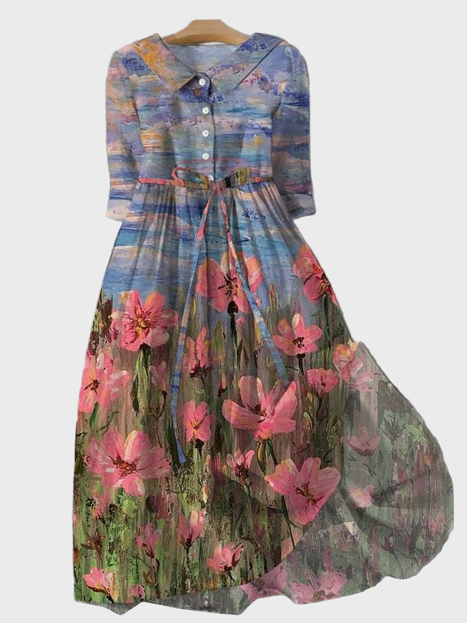 Torres Vedras – Vestido Maxi Impressionista