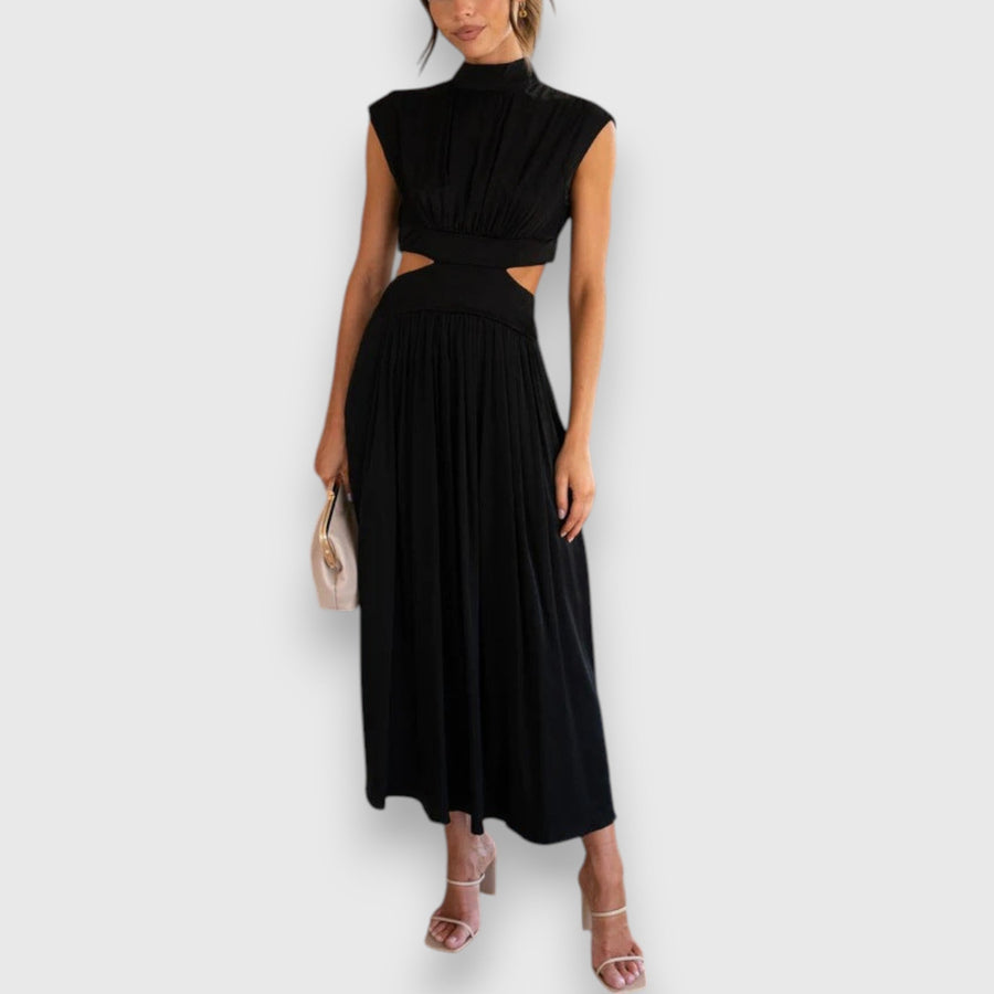 Mora – Vestido Maxi com Recortes na Cintura