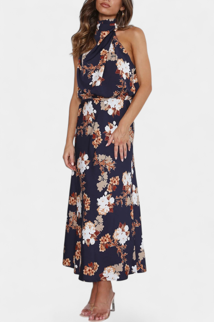 Favaios – Vestido Maxi Floral Halter