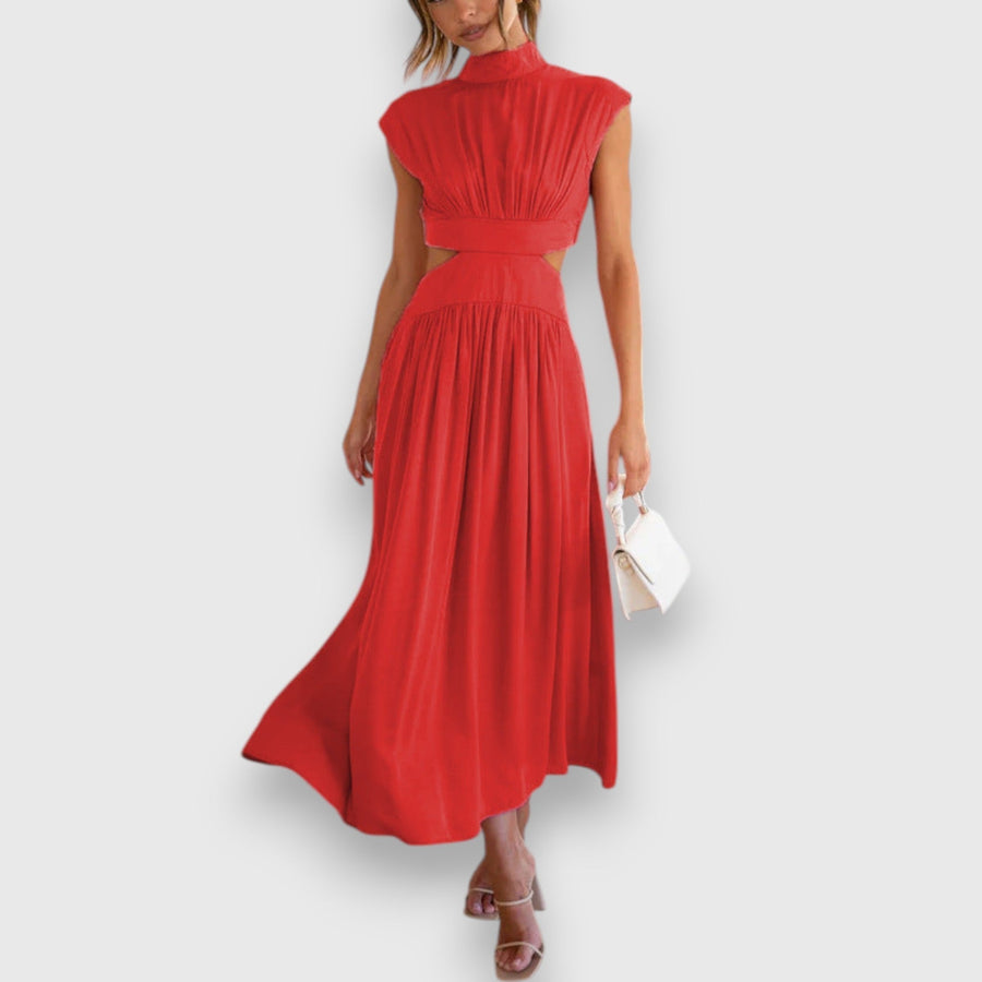 Mora – Vestido Maxi com Recortes na Cintura